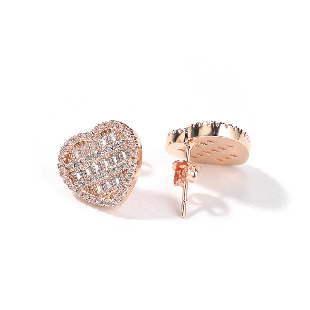 Iced Out Love Style Custom Photo Pendant Collections Set
