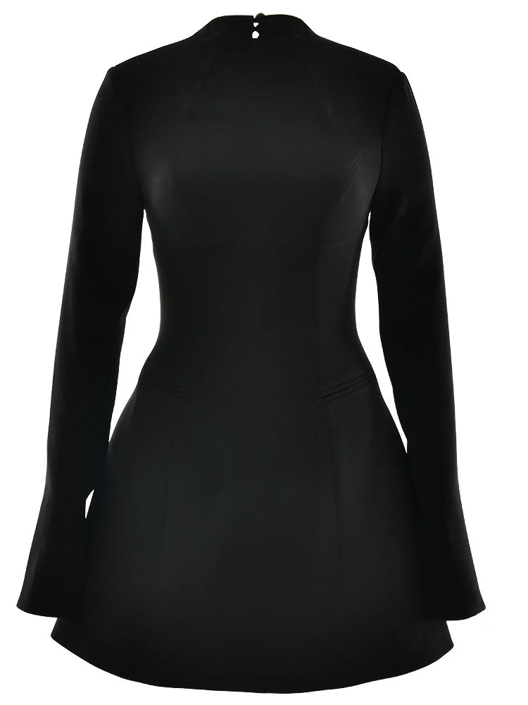Sexy Elegant Backless Round Neck Dress