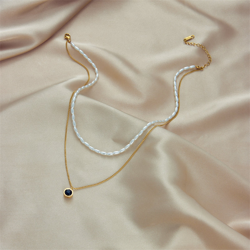 French layered necklaces