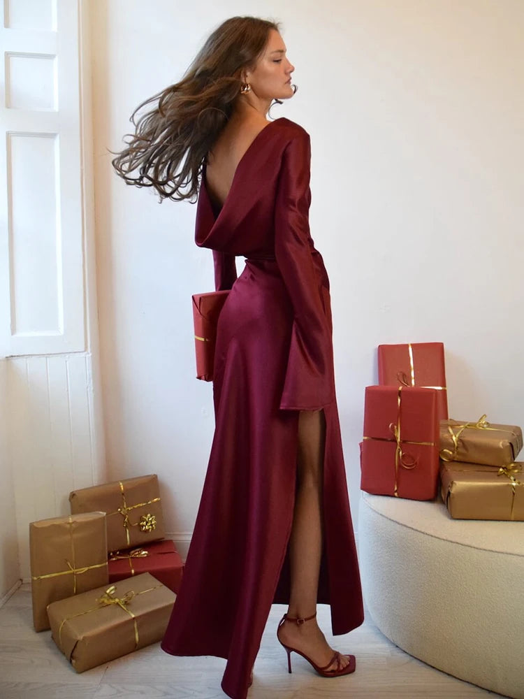 Elegant Christmas Evening Dress