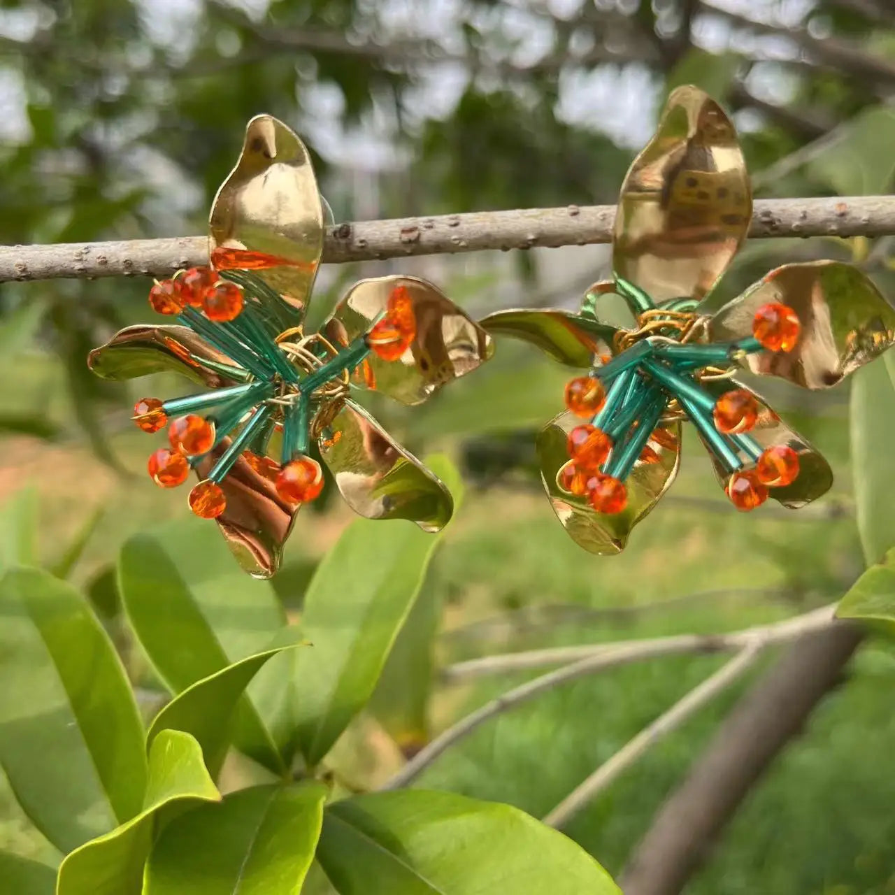 Golden Green Flower