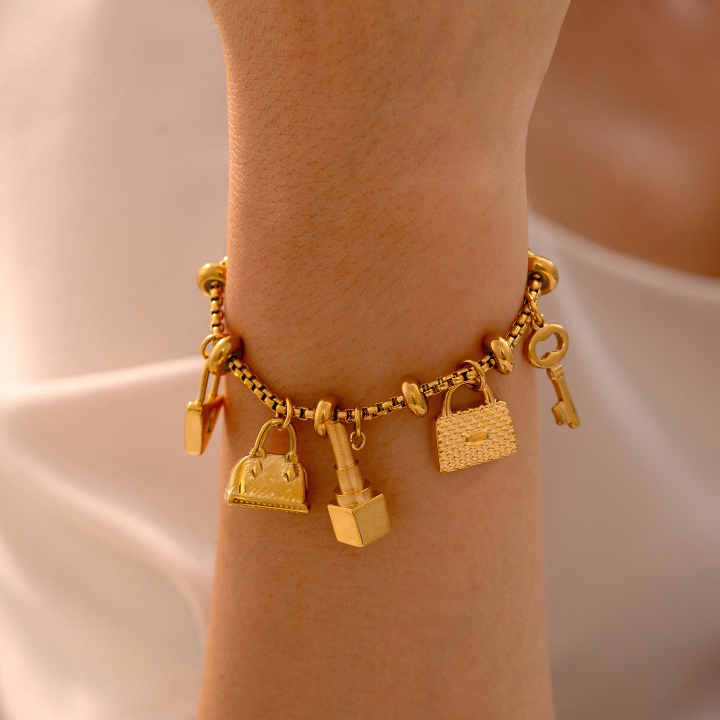 Stainless Steel Bracelets With Various Pendants