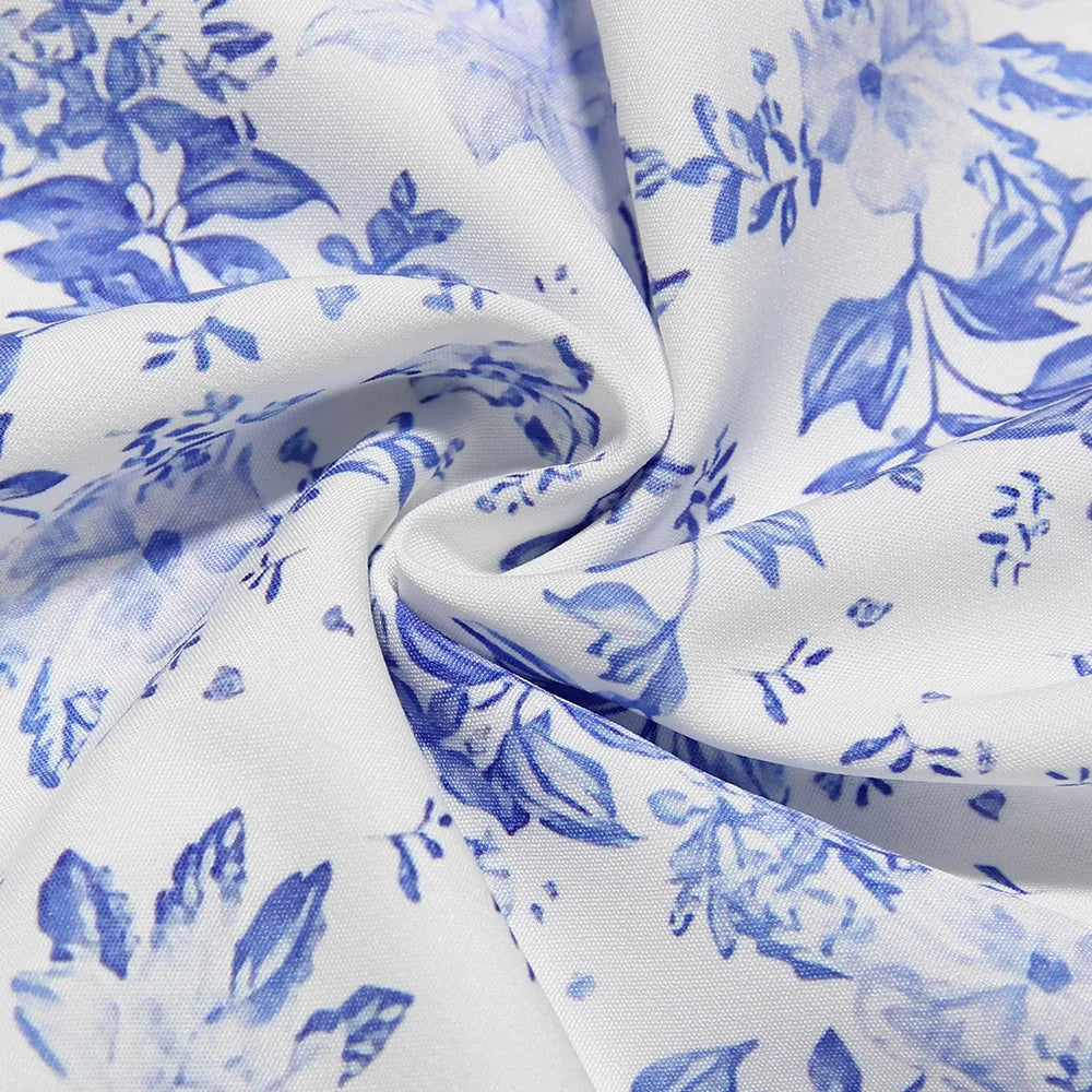 Split Thigh Midi Tie Front Solid Floral Print Beach Dresses