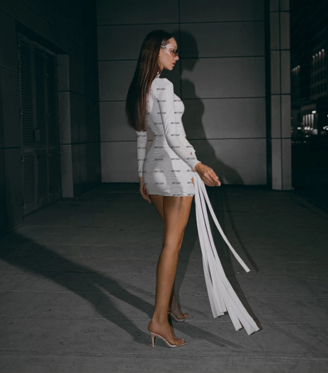 Sexy Hollow Out Bandage Mini Dress